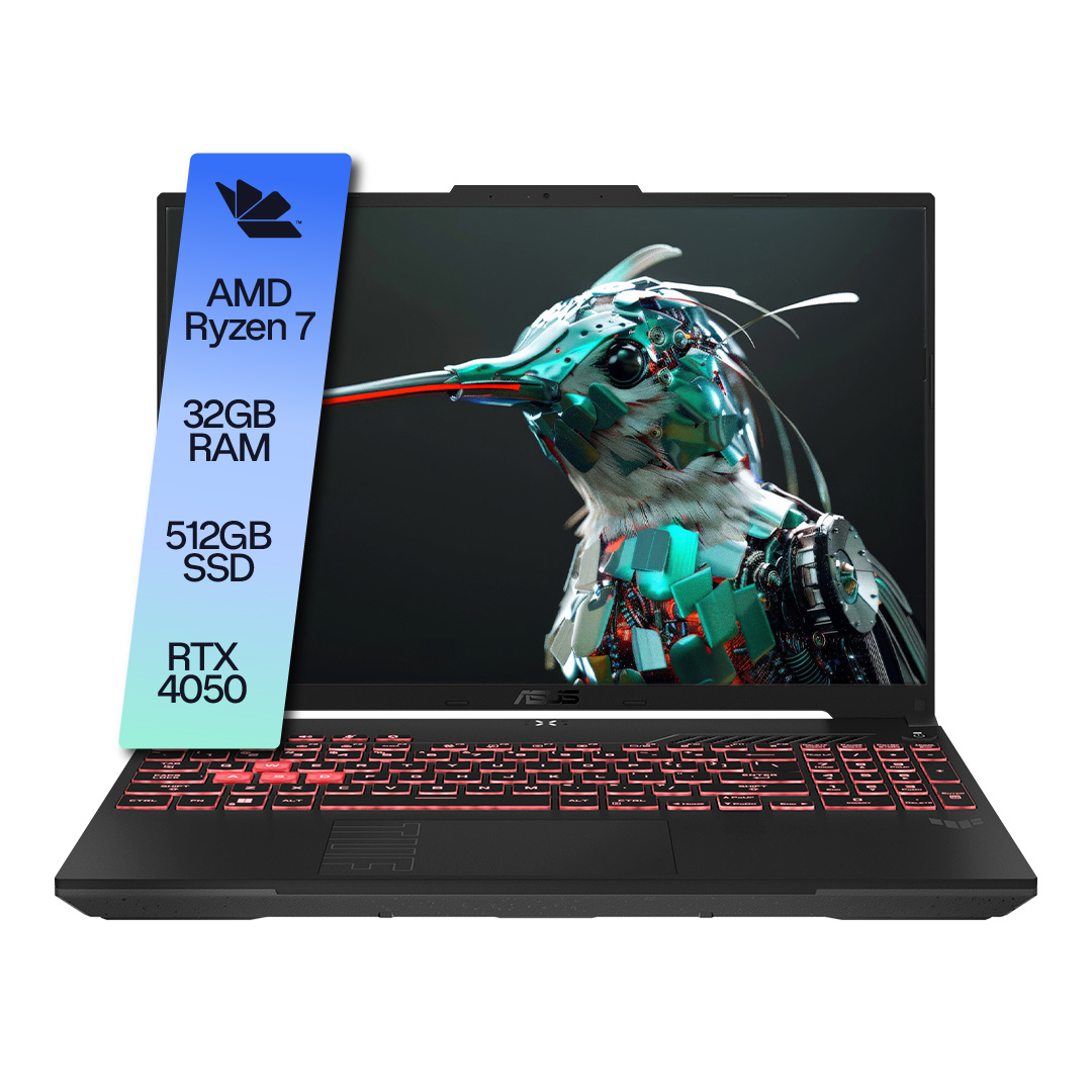 Notebook Asus TUF A16 Ryzen 7 32GB 512GB SSD RTX 4050